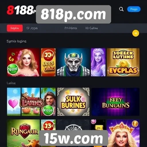 Jogos populares disponíveis em 818p.com